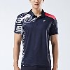 ST-1548 남성용 볼링 티셔츠 (NAVY/WHITE/PINK)