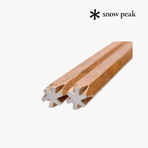 스노우피크 Snowpeak 육각 젓가락 SCT-101 천연나무사용 옻칠로 마무리