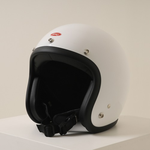 [에딜롯 GT-S 클래식 오픈페이스 헬멧 화이트] EDIROT - GTS CLASSIC OPEN FACE HELMET (WHITE)