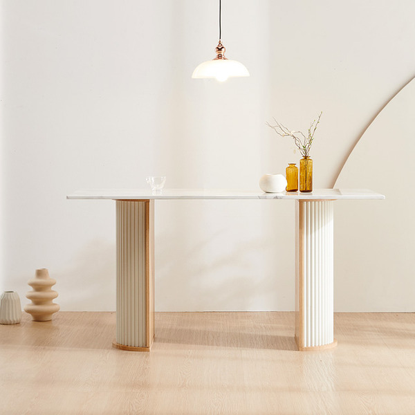 로마 반달 1500 대리석식탁 테이블 카페 디자인 주방