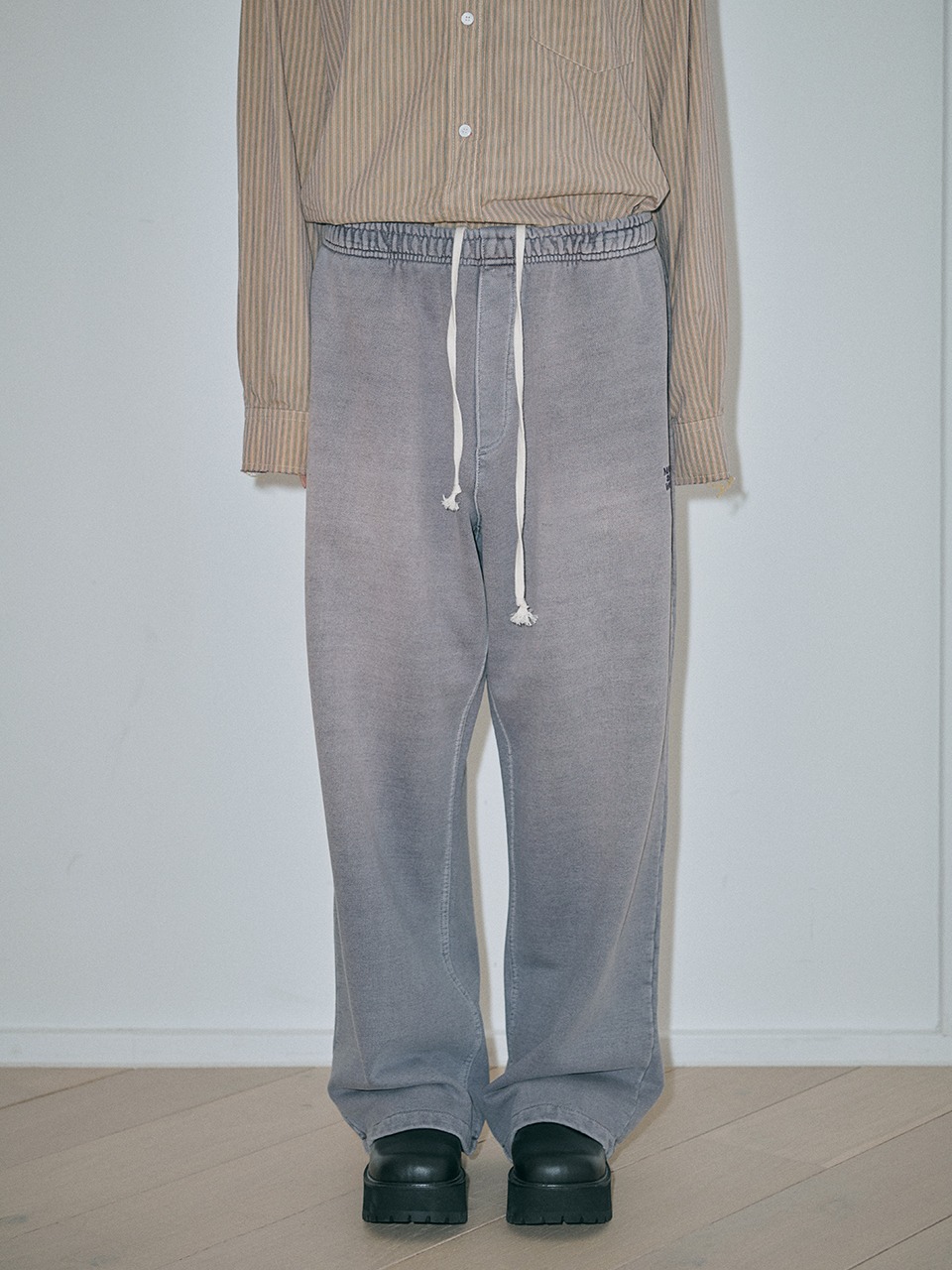 FADED COTTON SWEATPANTS_purple