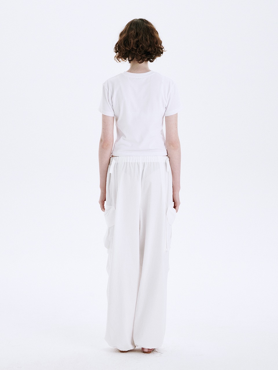COTTON OUTPOCKET STRING PANTS_off white