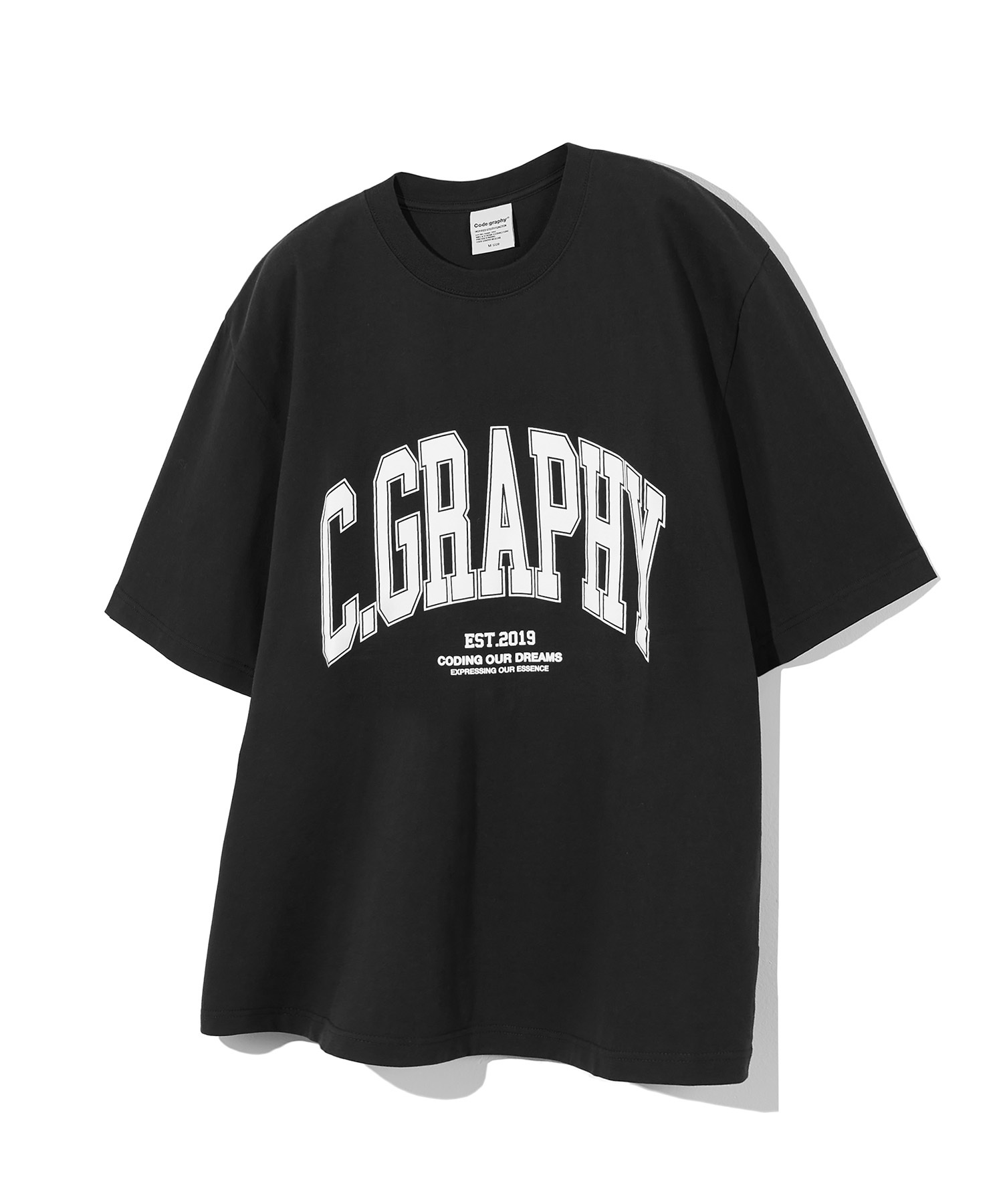 COOL C.GRAPHY 아치 로고 반팔 티셔츠_블랙
