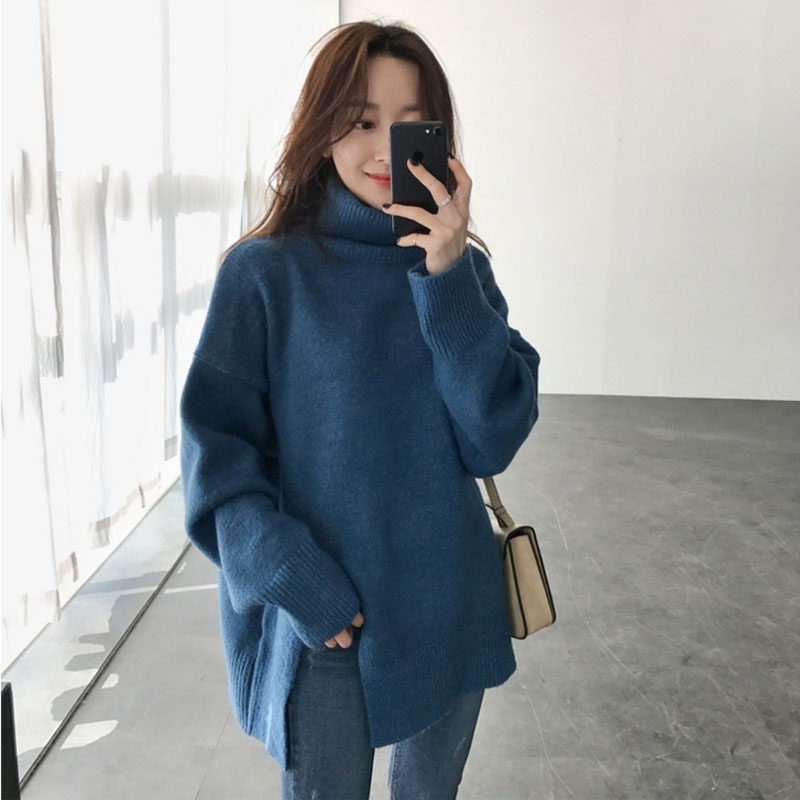 [해외] 0007_782 시오 루즈핏 색감예쁜 목폴라 스웨터