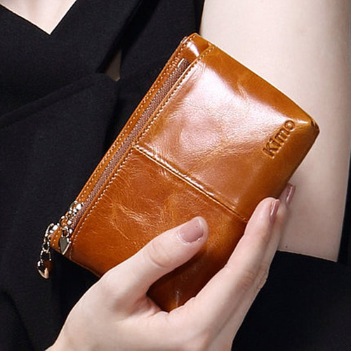 [해외]직구 KIMO 여성 미니 지퍼 동전 지갑