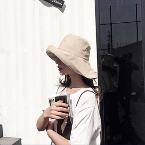 [해외] TOP신상 패션 여름 캐주얼 여성 비치 자외선 차단 모자 면 썬캡