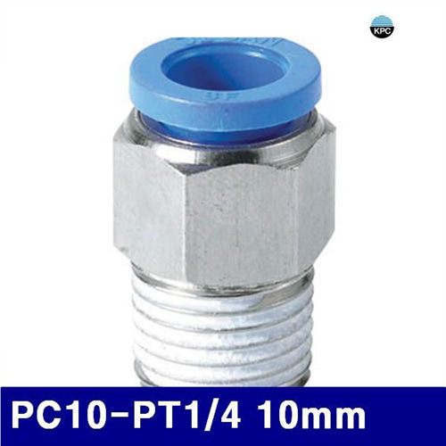 Dch 코리아뉴매틱 6220730 원터치피팅(PC타입) PC10-PT1/4 10mm (봉(10EA))
