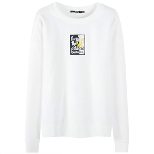 [해외] 스웨터 여성 흰색 한류 느슨한 일련의 숙녀 셔츠