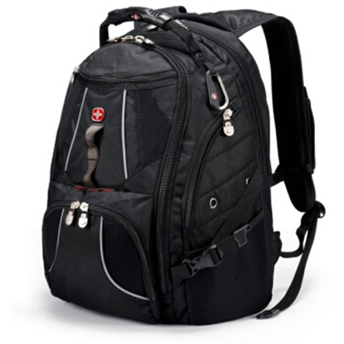 [해외] SWISSGEAR 어깨에 매는 가방 남성과 여성 노트북 가방 15.6 고용량 레저 배낭 블랙
