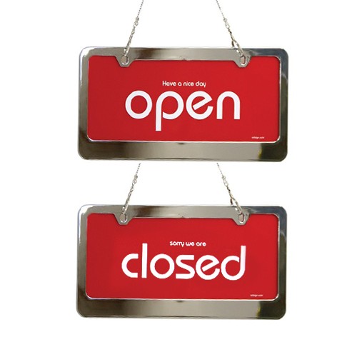 dp OPEN/CLOSED(스텐) [7803]
