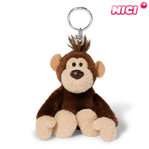 Dys (NICI)니키 원숭이 10cm 키체인-40207 니키인형 애니멀인형 원숭이인형 가방고리