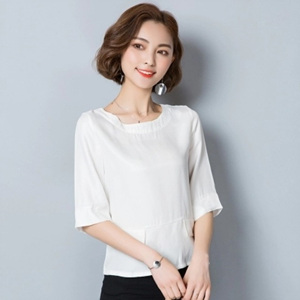 [해외] HOT신상 여성 5부소매 캐주얼티셔츠 짧은 티셔츠
