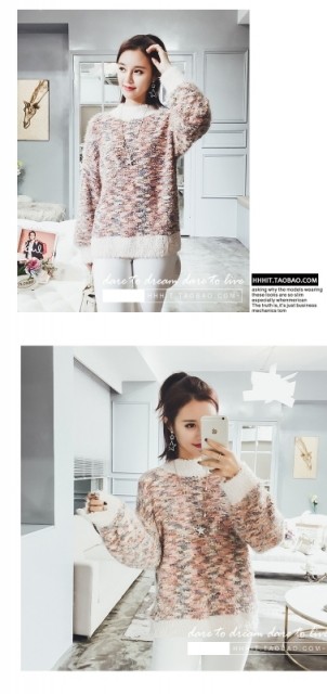 [해외] 여성반목털스웨터