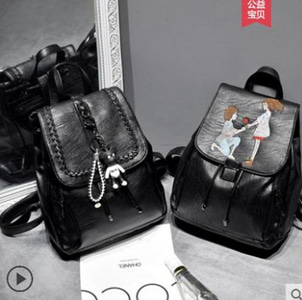 [해외] 자수 최신상 캐주얼백팩 여행가방 패션백팩 캐주얼가방 인기백팩