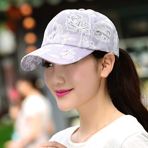[해외]직구 여성 꽃 무늬 인쇄 레저 선 패션 캡 모자