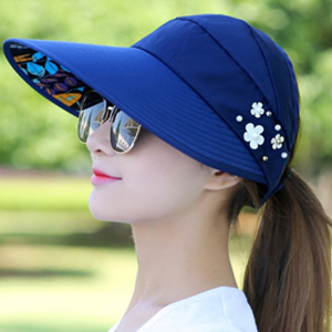[해외] TOP신상 패션 캐주얼 여성 여름 비치 모자 자외선 차단 아웃웨어 썬캡 모자