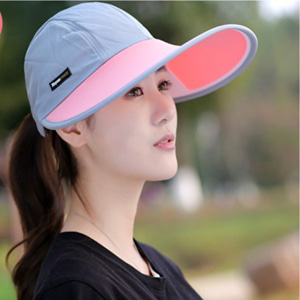 [해외] TOP신상 패션 캐주얼 여성 여름 비치 모자 자외선 차단 야구 모자 커플 썬캡