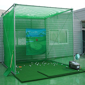 GP 나이스샷 스윙네트(3m x 3m x 3m) 50mm프레임 기본형 골프 스윙연습용품/착불상품