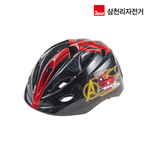 Dch 아이언맨 헬멧-삼천리자전거 마블 캐릭터 적용 아동용 어린이 보호용품 블랙-묶음배송(6가능)