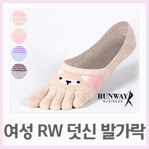 Viv R 색상랜덤- RF06 여성 RW 덧신/발가락 발가락양말 양말
