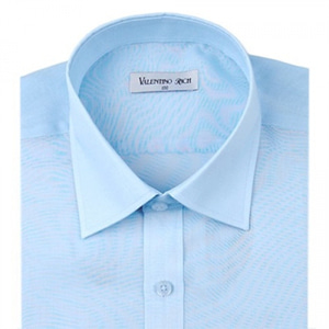 Dch 레귤러 다사란 특수소재 블루 파란색 여름기능성 얇은 모시 긴팔셔츠