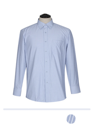Mand FS-285 심플 블루 스트라이프 셔츠