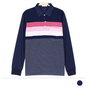 Mnd MTSS18027 핑크포인트 골프 티셔츠