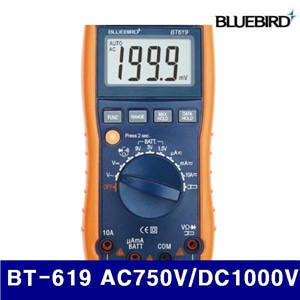 Dch 블루버드 4006446 디지털테스터 BT-619 AC750V/DC1000V (1EA)