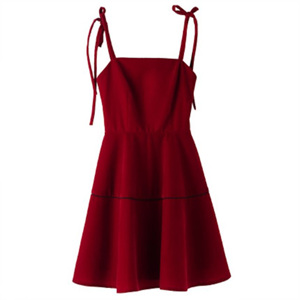 [해외] 2018 빨간 섹시 드레스 치마 스커트