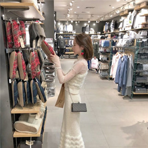 [해외] 봄 2018 새로운 복고풍 슈퍼 요정 스커트 투피스 의상 여성 드레스