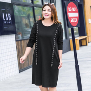 [해외] 과체중 여성의 2018 신상 봄 드레스 패션 캐주얼