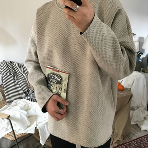 [해외] 일본풍 엣지 단색 라운드 스웨터