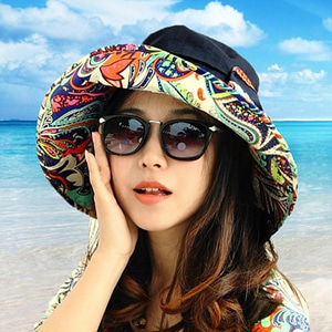 [해외]직구 Mismemo 여성 자외선 차단 비치 패션 페도라 모자