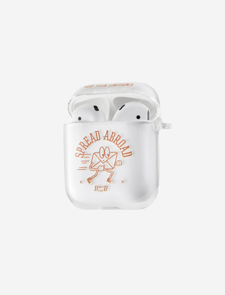 ABROAD AIRPOD CASE - CLEAR