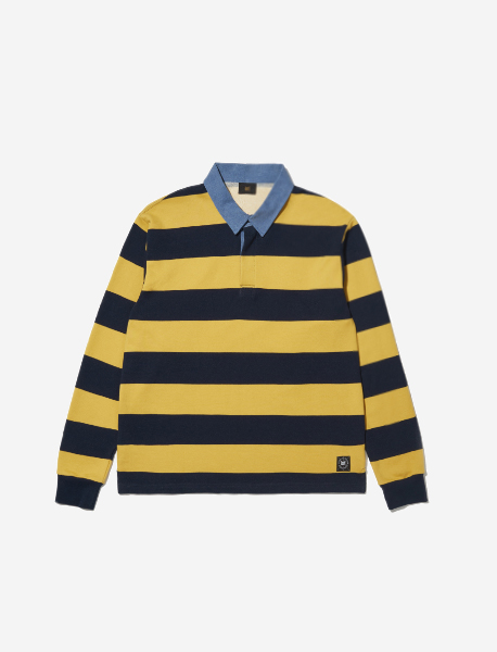 STRIPE RUGBY SHIRTS - YELLOW