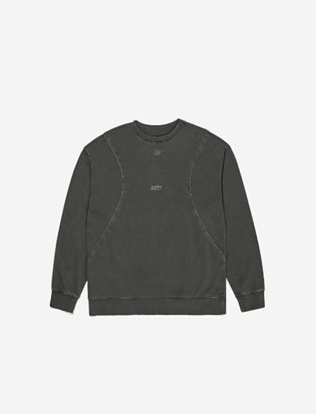 STM DYEING CREWNECK - CHARCOAL