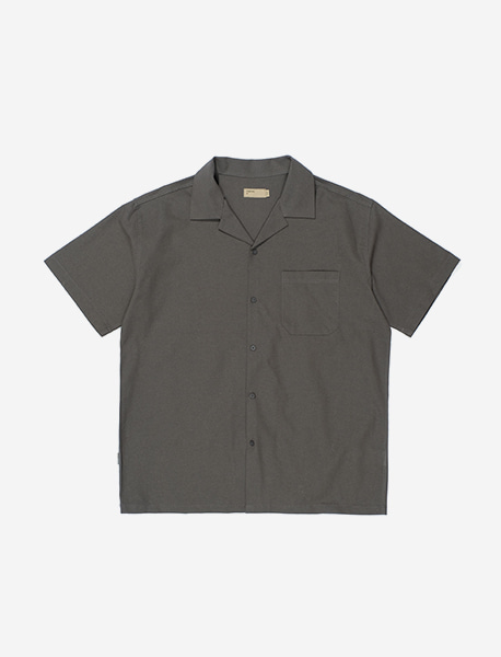 NGRD OPEN COLLOR SHIRTS - CHARCOAL