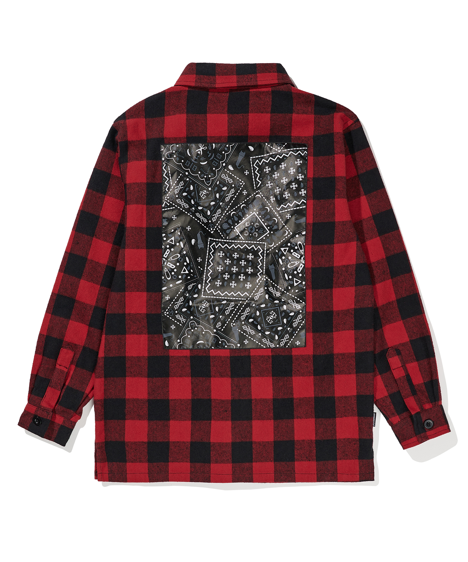 KIDS PAISELY CHECK SHIRTS - RED