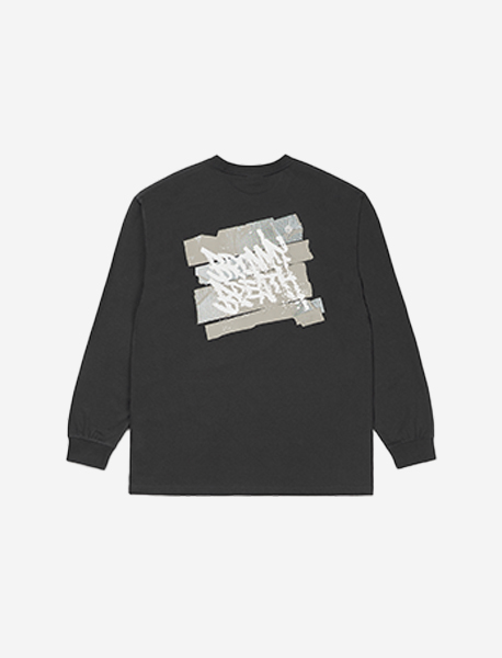[ONLINE EXCLUSIVE] TAPE TAG LONGSLEEVE - CHARCOAL brownbreath