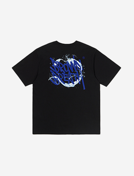 SPLASH TAG TEE - BLACK brownbreath