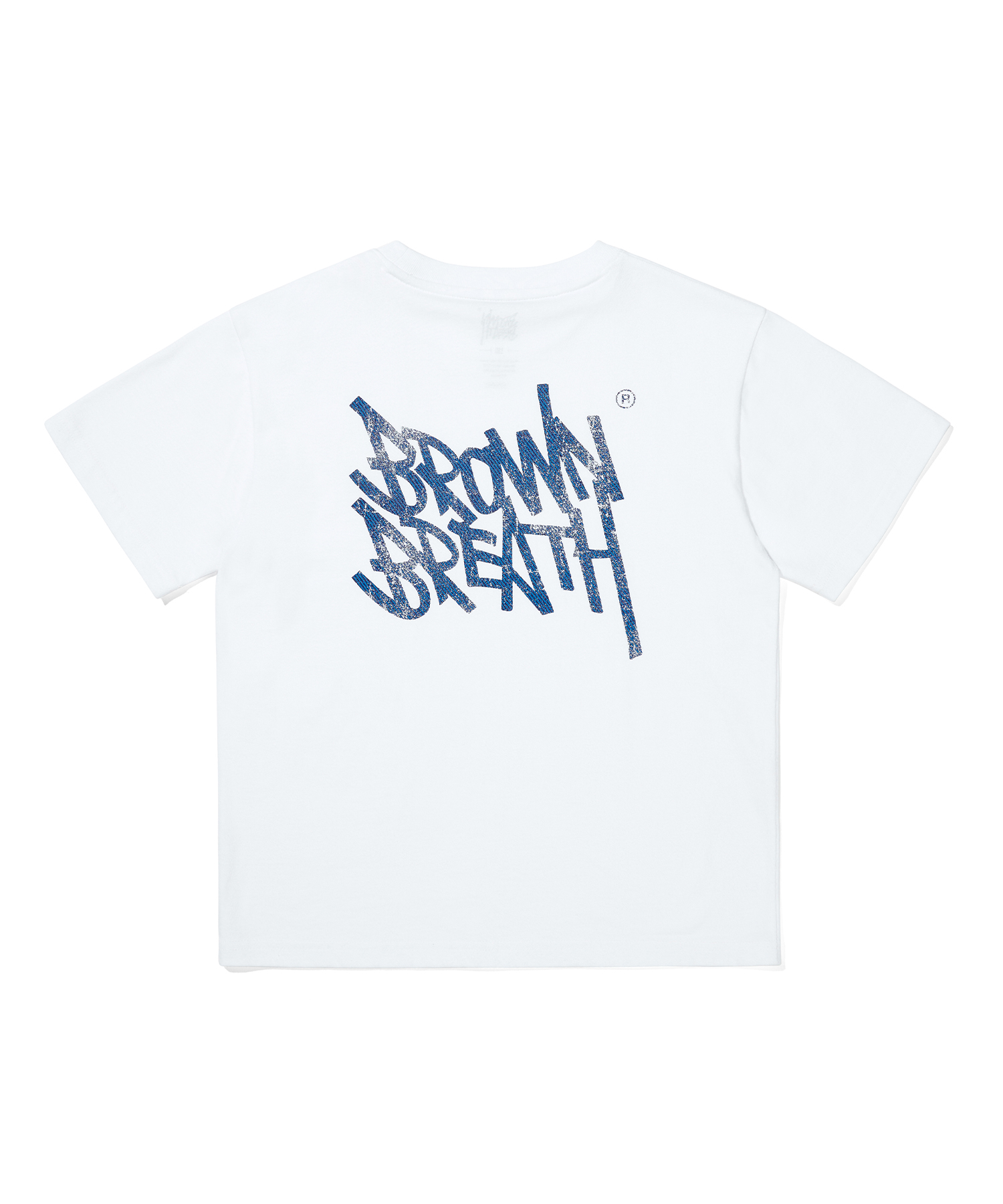 KIDS DENIM TAG TEE - WHITE brownbreath