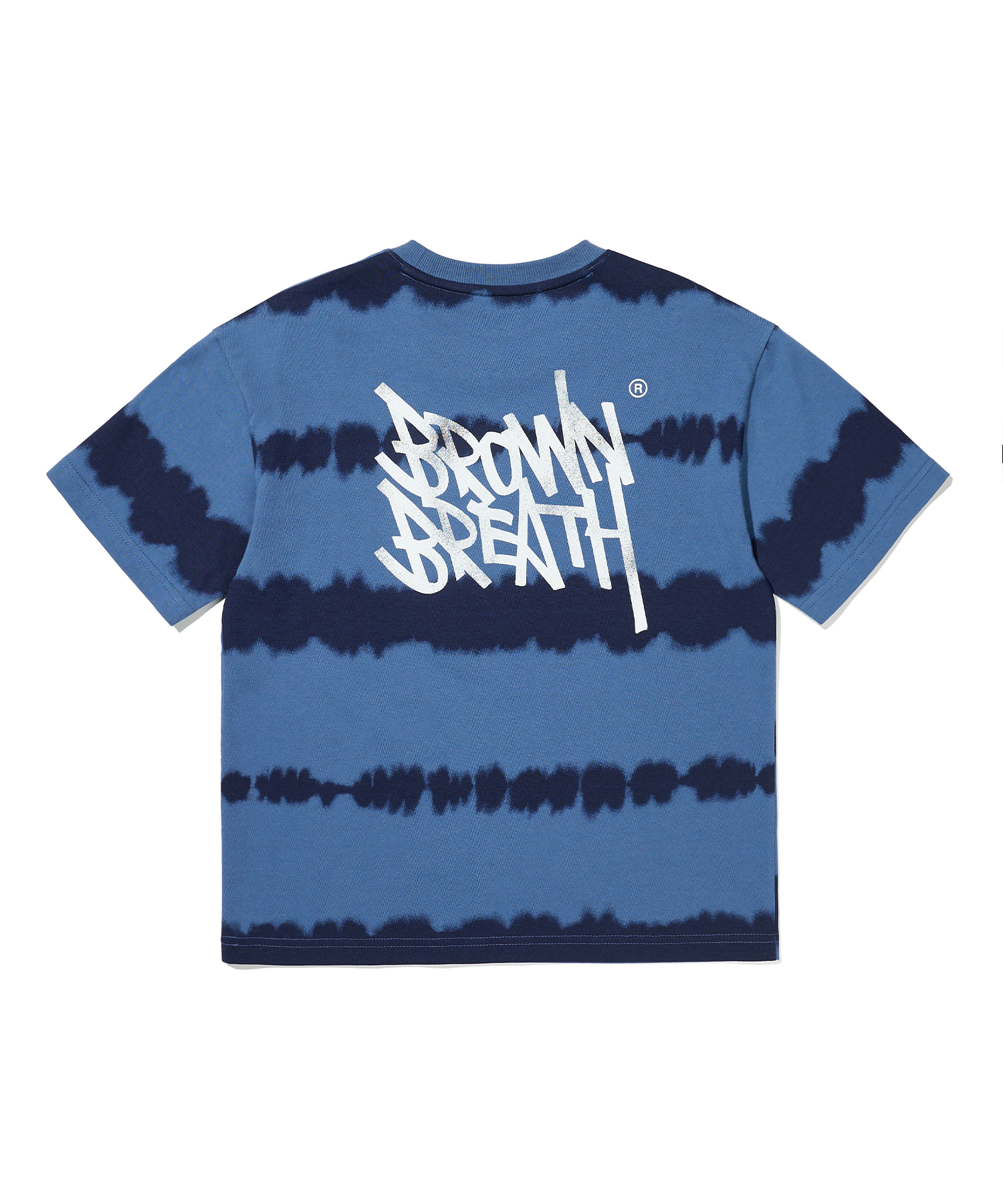 KIDS TAG STRIPE TEE - BLUE brownbreath