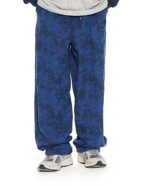 TAG SPREAD BANDING PANTS - BLUE
