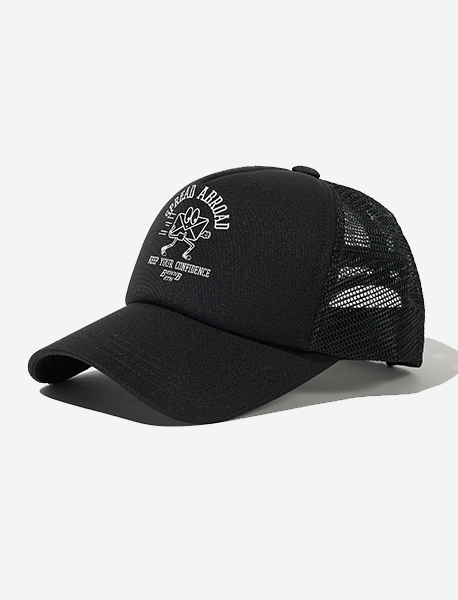 ABROAD MESH CAP - BLACK brownbreath