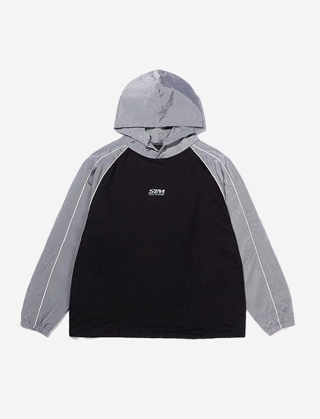 STM 2TONE HOODIE - BLACK brownbreath