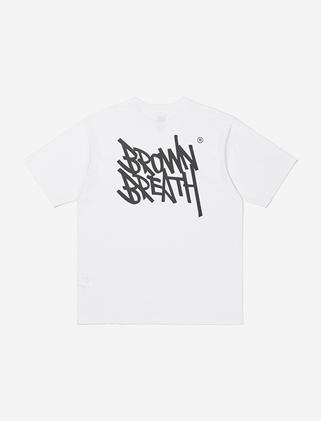 TAG OG TEE - WHITE brownbreath