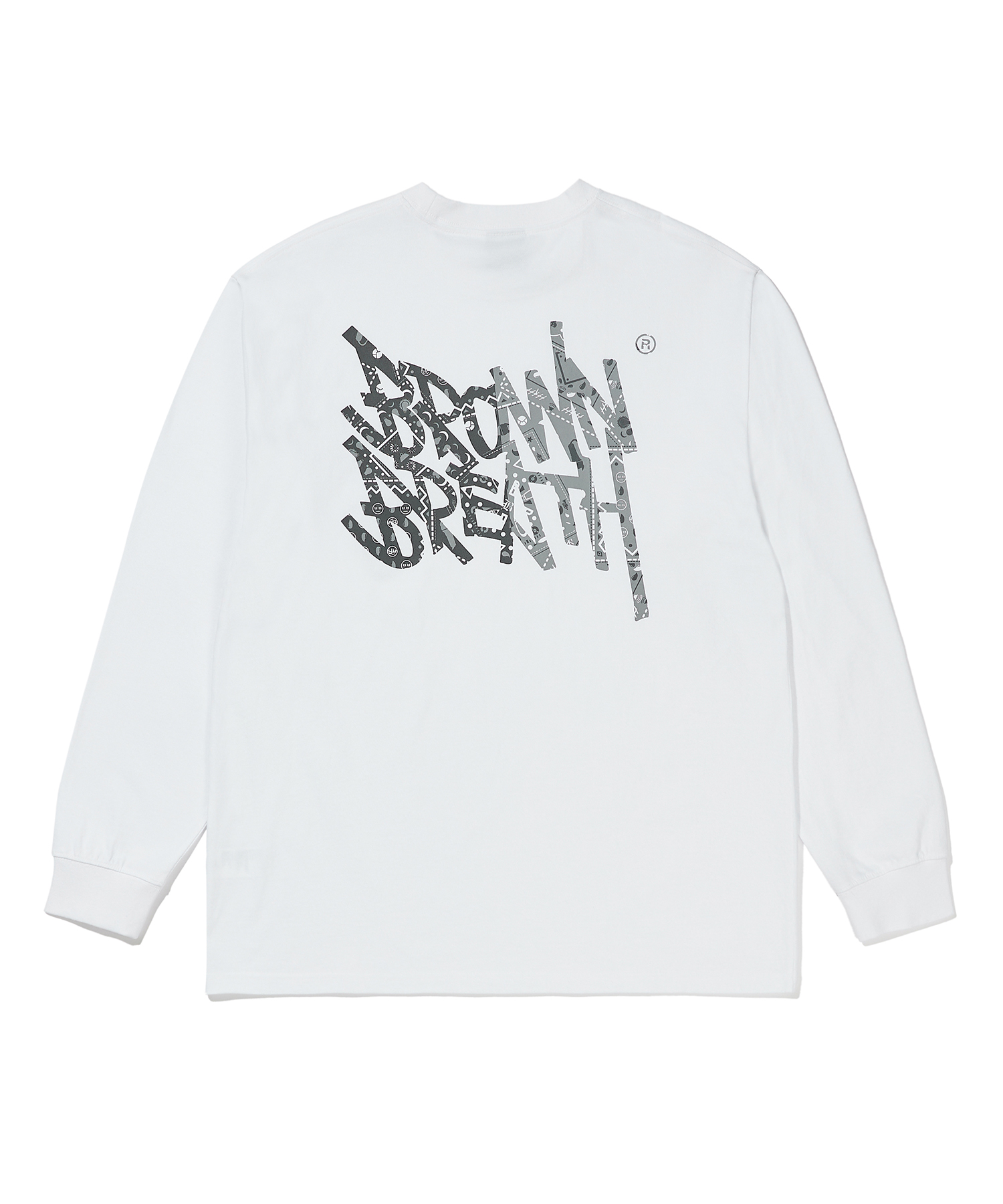 [ONLINE EXCLUSIVE] PAISLEY TAG LONGSLEEVE - WHITE brownbreath