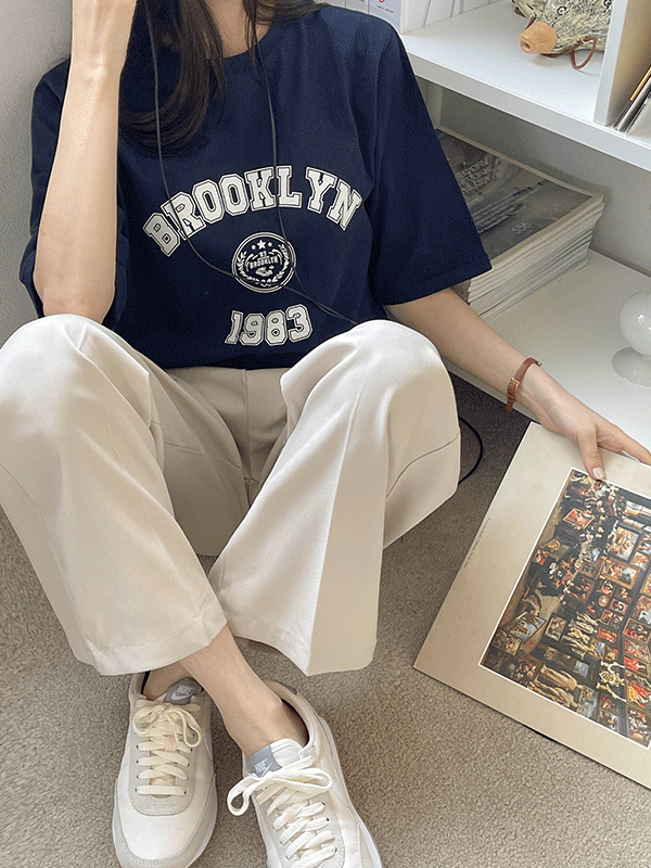[여름BEST🌴][1+1추가할인/6천장돌파] 브루클린 반팔 티셔츠
