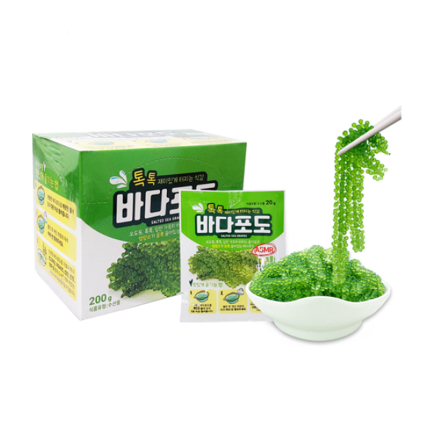 톡톡 바다 포도 200g (20g X 10봉입) 1곽