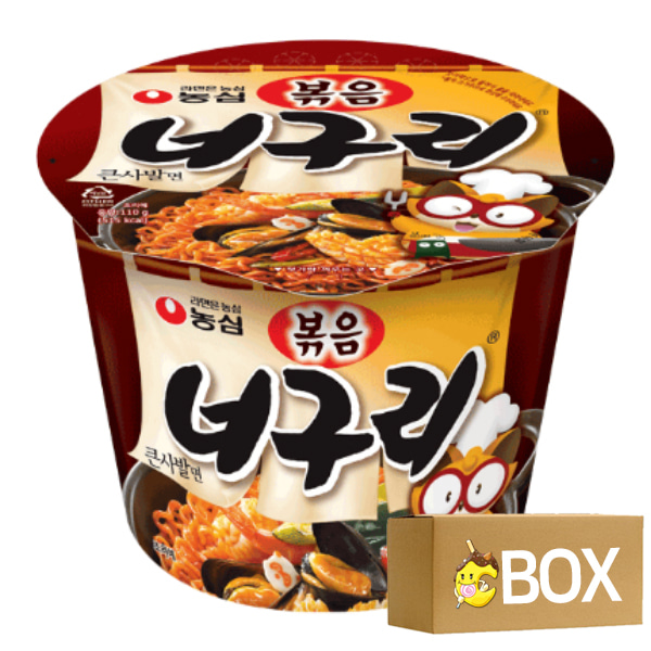 (임박할인 2023-08-20) 농심 볶음너구리큰사발 110g 16개입 X 1박스